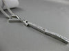 ESTATE .78CT ROUND DIAMOND 14KT WHITE GOLD MULTI STRAND LARIAT HANGING NECKLACE