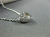 ESTATE .35CT DIAMOND 14K WHITE GOLD PAVE HEART PENDANT F/G VVS  BEAUTIFUL!#21944