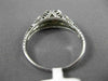 ANTIQUE .25CT DIAMOND 14KT WHITE GOLD FILIGREE SOLITAIRE ENGAGEMENT RING #9962