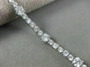 ESTATE LARGE 6.0CT DIAMOND 14KT WHITE GOLD 3D CLASSIC ROUND TENNIS BRACELET