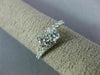 ESTATE 1.0CT ROUND DIAMOND 14KT WHITE GOLD 3D CLASSIC TWO STONE CRISS CROSS RING