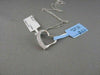 ESTATE .58CT DIAMOND 14KT WHITE GOLD OPEN MICRO PAVE HEART PENDANT & CHAIN