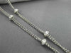 LARGE 4.33CT WHITE & YELLOW DIAMOND 18K TWO TONE GOLD ROUND BY THE YARD NECKLACE
