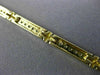ESTATE 1.0CT DIAMOND 14KT WHITE & YELLOW GOLD CROSS RECTANGULAR TENNIS BRACELET