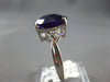 ESTATE 5.49CT DIAMOND & AAA AMETHYST 14KT WHITE GOLD OVAL & ROUND FUN LOVE RING
