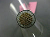 ESTATE WIDE .61CT FANCY DIAMOND 18KT TWO TONE GOLD 3D PAVE CIRCULAR CLASSIC RING