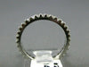 ESTATE .63CT ROUND DIAMOND 14K WHITE GOLD SHARED PRONG ETERNITY BAND RING #22354