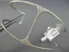ESTATE WIDE 1.0CT DIAMOND 14K WHITE GOLD 3D HANDCRAFTED FLEXIBLE BANGLE BRACELET