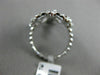 ESTATE LARGE 2.33CT DIAMOND 14K WHITE GOLD 3D OPEN FILIGREE ETOILE COCKTAIL RING