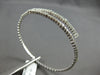 LARGE 1.65CT DIAMOND 14KT WHITE GOLD BY THE YARD FLEXIBLE TENNIS BANGLE BRACELET