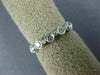 ESTATE .83CT DIAMOND 18KT WHITE GOLD 3D ROUND FILIGREE ETERNITY ANNIVERSARY RING