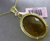 ESTATE LARGE 20.0CT AAA CITRINE 14KT YELLOW GOLD WOVEN FILIGREE FLOATING PENDANT