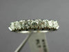 ESTATE .75CT DIAMOND PLATINUM CLASSIC 7 STONE FILIGREE ANNIVERSARY RING #15207