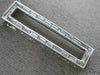 ESTATE .60CT DIAMOND 14KT WHITE GOLD 3D RECTANGULAR FILIGREE ELONGATED NECKLACE