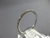 ESTATE .16CT DIAMOND 18KT WHITE GOLD 1MM SEMI ETERNITY WEDDING ANNIVERSARY RING