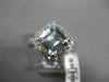 ESTATE LARGE 2.28CTW DIAMOND & AAA AQUAMARINE 14KT WHITE GOLD STAR FLORAL RING