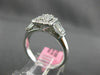 WIDE 1.0CT ROUND & BAGUETTE DIAMOND 18KT WHITE GOLD HALO LUCIDA ENGAGEMENT RING