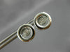 ESTATE .12CT DIAMOND 14KT WHITE GOLD 3D CLUSTER DANCING DIAMOND STUD EARRINGS