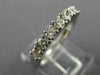 ESTATE .50CT ROUND DIAMOND 14KT WHITE GOLD 3D 7 STONE ANNIVERSARY RING #11456