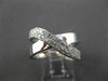 ESTATE LARGE .70CT DIAMOND 14KT WHITE GOLD OVERLAPPING X DESIGN FUN RING #14143