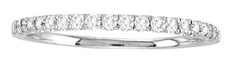 ESTATE .25CT DIAMOND 14KT WHITE GOLD 3D CLASSIC SEMI ETERNITY ANNIVERSARY RING