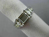 ESTATE .60CT DIAMOND 14KT WHITE GOLD 3D SQUARE SEMI MOUNT ENGAGEMENT RING #2420