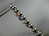 ESTATE .60CT DIAMOND AMETHYST & PINK QUARTZ 14KT BLACK GOLD 3D BANGLE BRACELET
