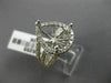ESTATE LARGE 1.26CT DIAMOND 14K WHITE GOLD PEAR SHAPE SEMI MOUNT ENGAGEMENT RING