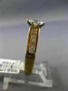 ESTATE .43CT ROUND & MARQUISE DIAMOND 14K YELLOW GOLD 3D CLASSIC ENGAGEMENT RING