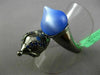 ESTATE LARGE 10.25CT AAA SAPPHIRE & BLUE AGATE 18KT BLACK GOLD ALADDIN LOVE RING