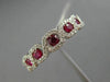 ESTATE .73CT DIAMOND & AAA RUBY 18KT WHITE GOLD ETOILE HEXAGON ANNIVERSARY RING