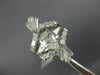 ANTIQUE LARGE 3.34CT DIAMOND PLATINUM INSERT WEDDING ENGAGEMENT RING SET #847