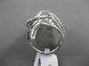 ESTATE MASSIVE 2.02CT DIAMOND 18KT WHITE GOLD MULTI WAVE 3D FUN COCKTAIL RING