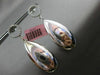 ESTATE LARGE .36CT DIAMOND 14KT WHITE GOLD 3D CIRCLE OF LIFE PEAR SHAPE EARRINGS