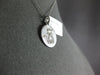 ESTATE .22CT DIAMOND 14KT WHITE GOLD 3D CIRCULAR HAPPY CAT FUN FLOATING PENDANT