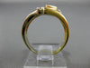 ESTATE WIDE 1.12CT DIAMOND & AAA RUBY 14KT TWO TONE GOLD SEMI MOON RING #11184