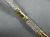ESTATE 1.40CT DIAMOND 14KT WHITE & YELLOW GOLD BRACELET SIMPLY BEAUTIFUL #10120
