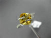 ESTATE 2.64CT DIAMOND & AAA CITRINE 14KT WHITE GOLD CRISS CROSS SQUARE FUN RING