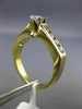 ESTATE .43CT ROUND & MARQUISE DIAMOND 14K YELLOW GOLD 3D CLASSIC ENGAGEMENT RING