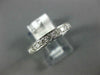 ESTATE .35CT DIAMOND 14KT WHITE GOLD ROUND HEART FILIGREE ANNIVERSARY RING #1208
