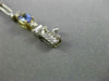 ESTATE 1.15CT DIAMOND & AAA TANZANITE 14KT TWO TONE GOLD 3 STONE ROPE BRACELET