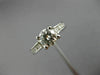 ESTATE 1.04CT DIAMOND 14KT WHITE GOLD CLASSIC FOUR PRONG ENGAGEMENT RING #25942