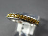 ESTATE .36CT AAA YELLOW SAPPHIRE 18KT WHITE GOLD 3D SEMI ETERNITY 3mm FUN RING
