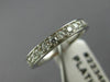 ESTATE .60CT DIAMOND CLASSIC PLATINUM ETERNITY ANNIVERSARY RING E/F VVS #22348