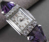 ANTIQUE 4.40CTW OLD MINE DIAMOND AMETHYST PLATINUM SMITH PATTERSON WATCH #2573
