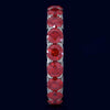 4.25CT AAA RUBY 14KT WHITE GOLD 3D CLASSIC SHARED PRONG ETERNITY FUN LOVE RING