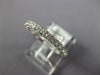 ESTATE .52CT DIAMOND 18KT WHITE GOLD 3D 2MM ROUND 3/4 ETERNITY ANNIVERSARY RING