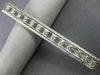 ANTIQUE LONG .50CT DIAMOND PLATINUM 3D OPEN RECTANGULAR FILIGREE PIN BROOCH
