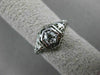ANTIQUE .40CT OLD MINE DIAMOND 18KT WHITE GOLD 3D FILIGREE ENGAGEMENT RING 20335