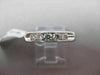 ESTATE .50CT ROUND DIAMOND 14KT WHITE GOLD 5 STONE CHANNEL ANNIVERSARY RING